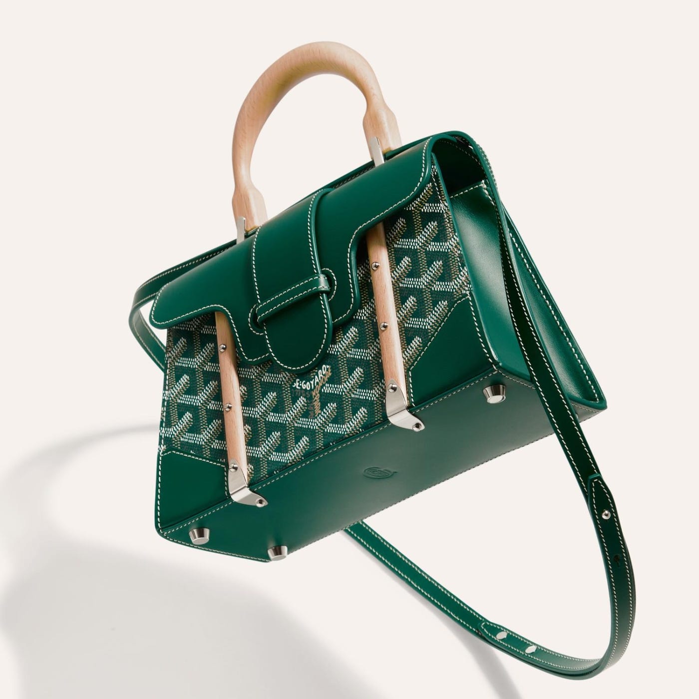 Goyard Saigon Structured Mini Bag Green - Image 5